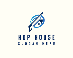 House Clean Pressure Washing logo design