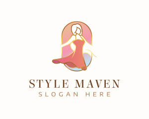 Elegant Woman Dress logo design