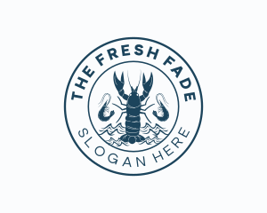 Lobster Shrimp Seafood logo design