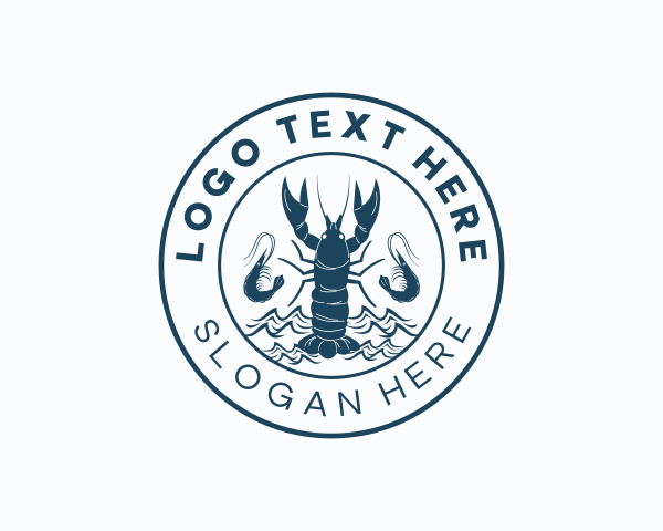Shrimp logo example 1