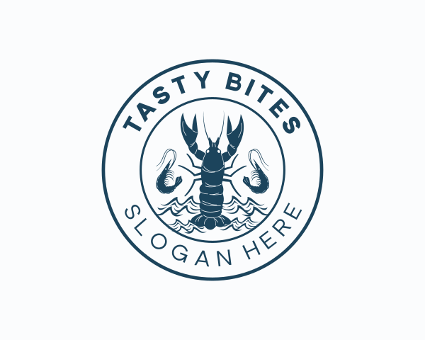 Shrimp logo example 1