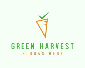 Carrot Check Vegetable logo