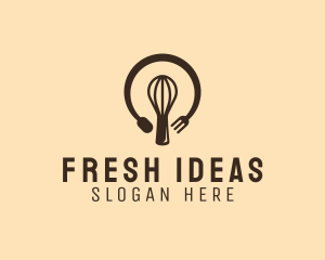 Bakery Lightbulb Idea logo design