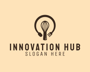 Bakery Lightbulb Idea logo