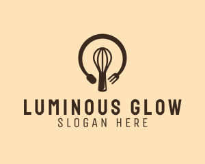 Bakery Lightbulb Idea logo