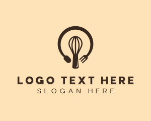 Bakery Lightbulb Idea logo