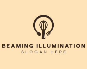 Bakery Lightbulb Idea logo design