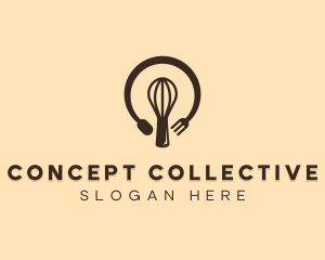 Bakery Lightbulb Idea logo