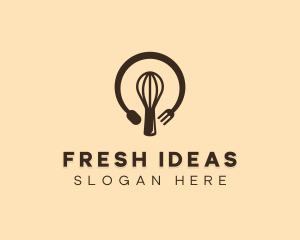 Bakery Lightbulb Idea logo design