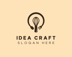 Bakery Lightbulb Idea logo design