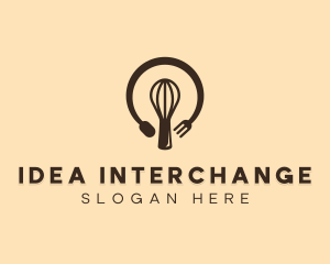 Bakery Lightbulb Idea logo design