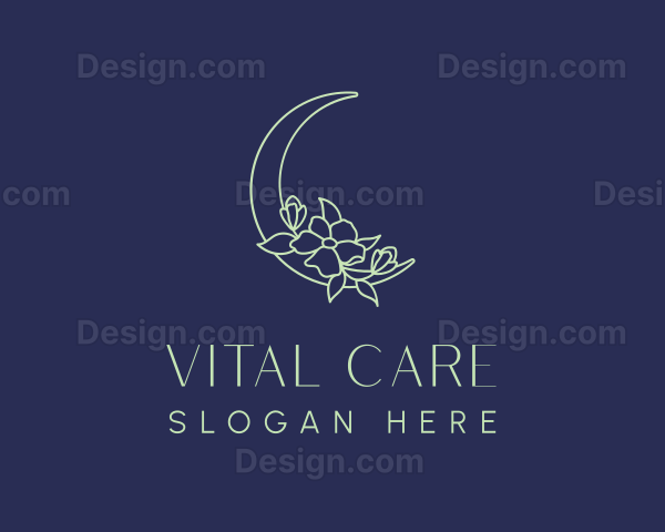 Floral Night Moon Logo