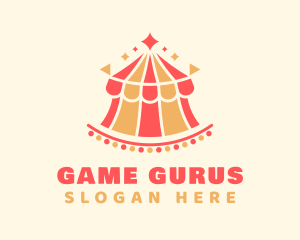 Fun Carnival Circus Tent Logo