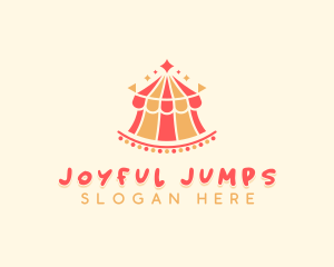 Fun Carnival Circus Tent logo design