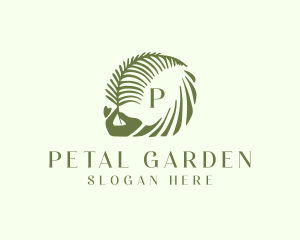 Tropical Leaf Organic Spa logo design