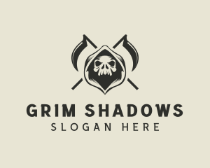 Grim Reaper Monster logo design