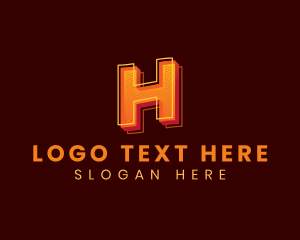 Media Startup Company Letter H logo