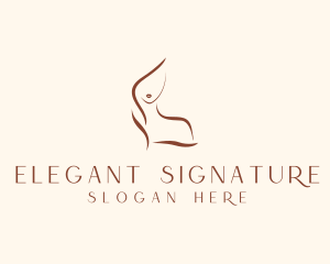 Elegant Fashion Woman Beauty logo design