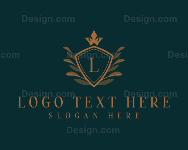 Elegant Shield Crown Logo