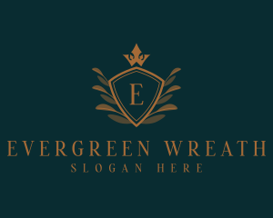 Elegant Shield Crown logo design