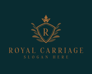 Elegant Shield Crown logo design