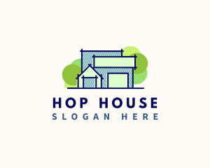 Builder  House Architecture logo design