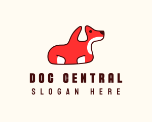 Cute Puppy Dog logo design