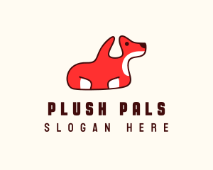 Cute Puppy Dog logo design