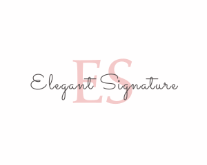 Fashion Designer Signature Clothing logo design