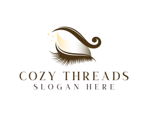 Cosmetic Eyelash Makeup logo design