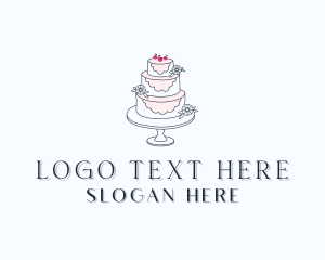 Wedding - Wedding Cherry Cake logo design