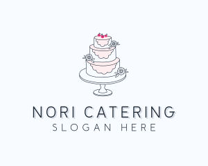 Wedding Cherry Cake logo design