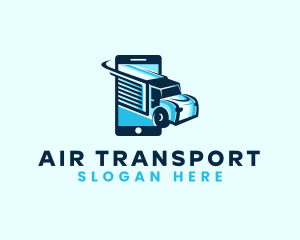 Mobile Truck Transport logo design