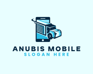 Mobile Truck Transport logo design