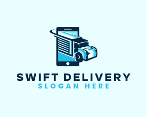 Mobile Truck Transport logo design