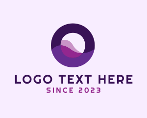 Digital Wave Letter O logo design