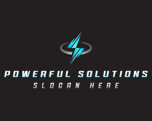 Electricity Lightning Bolt logo design