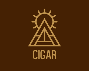 Mayan Pyramid Symbol  logo