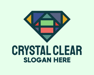 Diamond Stained Glass logo design