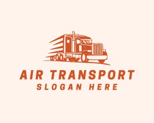 Orange Forwarding Truck logo design