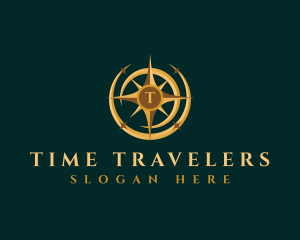 Travel Compass Star logo design