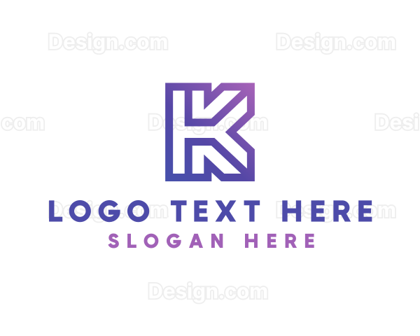 Business Company Letter K Logo