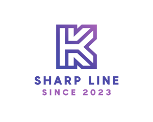 Company Letter K Outline logo