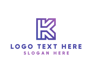 Business Company Letter K logo