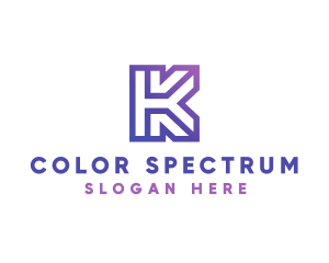 Company Letter K Outline logo design