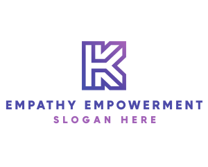 Company Letter K Outline logo design