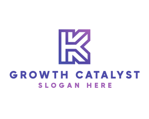 Company Letter K Outline logo design