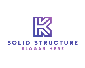 Company Letter K Outline logo design