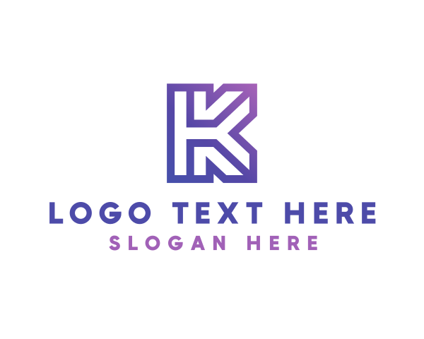 Business Company Letter K logo