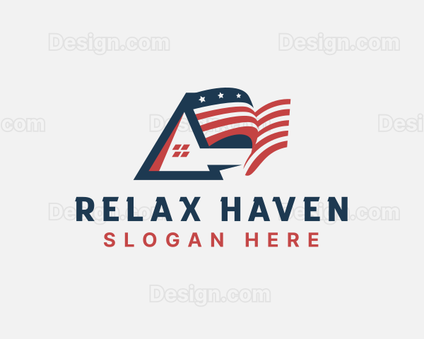 American Flag Property Logo